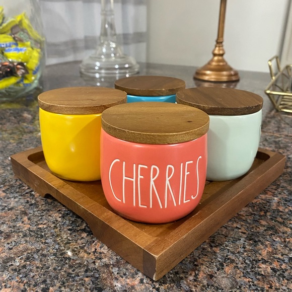 Rae Dunn Kitchen Rae Dunn Ice Cream Bar Jar With Lid Set Poshmark